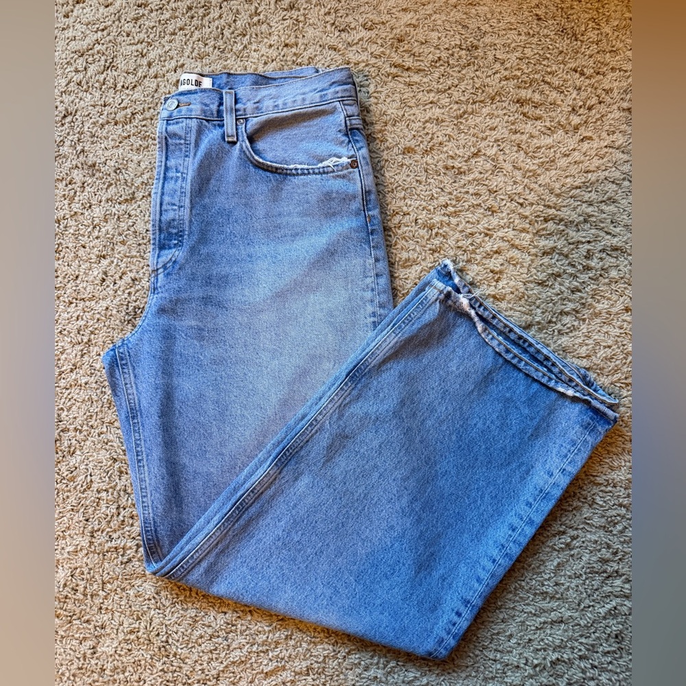 Agolde Low Slung Baggy Jeans Libertine wash
